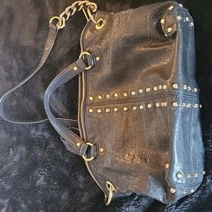 Michael Kors Black gold studded bag